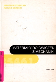 Materiały do ćwiczeń z mechaniki dla student&oacute;w studi&oacute;w zaocznych