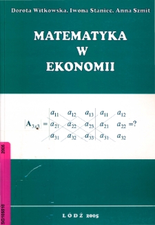 Matematyka w ekonomii