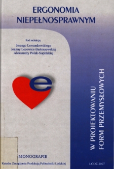 Ergonomia niepełnosprawnym w projektowaniu form przemysłowych