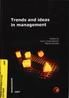 Trends and ideas in management