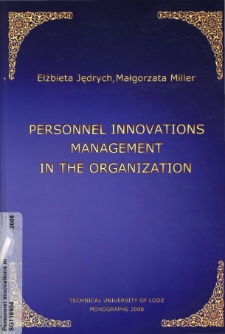 Personnel innovations management in the organization