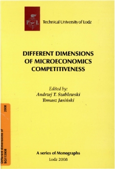 Different dimensions of microeconomics competitiveness