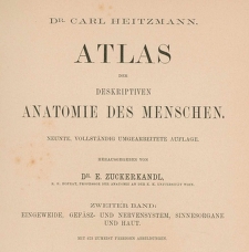 Atlas Der Descriptiven Anatomie Des Menschen. Zweiter Band: Eingeweide, Gef&auml;sz-und Nervensystem, Sinnesorgane Und Haut