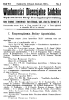 Wiadomości Diecezjalne Łódzkie 1927 nr 3