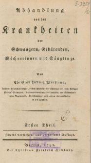 Abhandlung von den Krankheiten der Schwangern, Gebärenden, Wöchnerinnen und Säuglinge. Driter Theil.