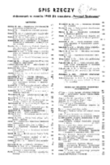 Przemysł Spożywczy : Spis rzeczy drukowanych w roczniku 1948 (II) czasopisma "Przemysł Spożywczy"