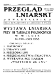 Przegląd Lniarski : kwartalnik : organ Towarzystwa Lniarskiego w Wilnie R. 4 z. 2 (1933) [.pdf]