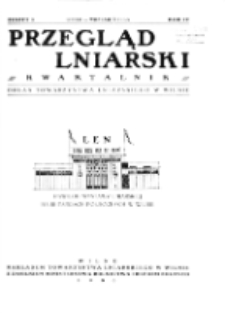 Przegląd Lniarski : kwartalnik : organ Towarzystwa Lniarskiego w Wilnie R. 4 z. 3 (1933) [.pdf]