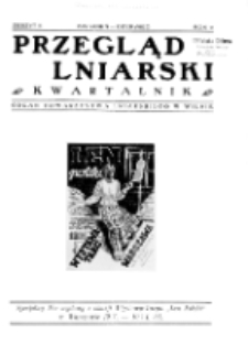 Przegląd Lniarski : kwartalnik : organ Towarzystwa Lniarskiego w Wilnie R. 5 z. 2 (1934) [.pdf]