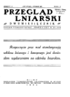 Przegląd Lniarski : kwartalnik : organ Towarzystwa Lniarskiego w Wilnie R. 5 z. 5 (1934) [.pdf]