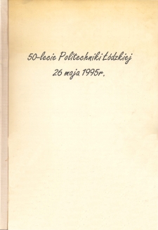 50-lecie Politechniki Łódzkiej