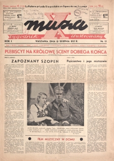 X MUza: tygodnik ilustrowany nr 15 (1937)