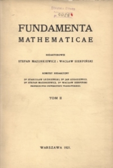 Liste de Récueils périodiques avec lesques la Rédaction des Fundamenta Mathématicae échangé son journal