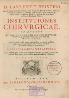 Institutiones Chirurgicae in qvibvs. P. 2