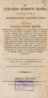 De Curandis hominum mobis. Epitome: Praelectionibus academicis dicata . L. 4