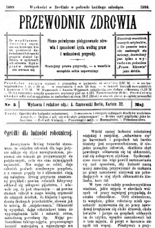 Przewodnik Zdrowia : pismo poświęcone pielęgnowaniu zdrowia i sposobowi życia według praw i wskaz&oacute;wek przyrody, R.V, Nr 5, (1889)