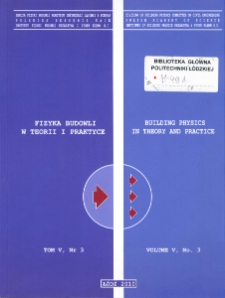 Fizyka Budowli w Teorii i Praktyce T. V, nr 3 (2010)