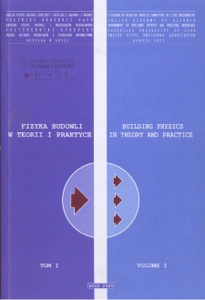 Fizyka Budowli w Teorii i Praktyce T. I, nr 1 (2005)