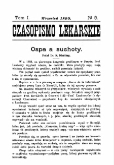 Czasopismo Lekarskie R.I, z.9 (1899)