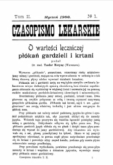 Czasopismo Lekarskie R.II, z.1 (1900)