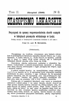 Czasopismo Lekarskie R.II, z.8 (1900)