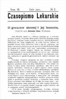 Czasopismo Lekarskie R.III, z.2 (1901)