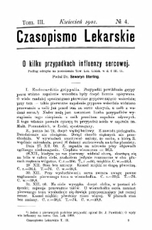 Czasopismo Lekarskie R.III, z.4 (1901)