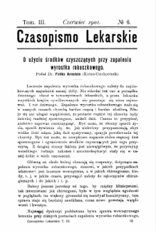 Czasopismo Lekarskie R.III, z.6 (1901)