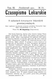 Czasopismo Lekarskie R.III, z.10 (1901)