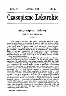 Czasopismo Lekarskie R.IV, z.1 (1902)
