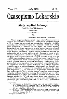 Czasopismo Lekarskie R.IV, z.2 (1902)