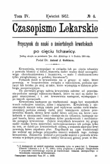 Czasopismo Lekarskie R.IV. z.4 (1902)