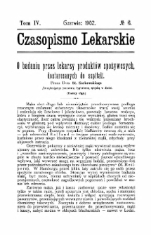 Czasopismo Lekarskie R.IV, z.6 (1902)