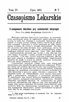 Czasopismo Lekarskie R.IV, z.7 (1902)