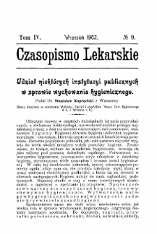 Czasopismo Lekarskie R.IV, z.9 (1902)