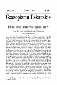 Czasopismo Lekarskie R.IV, z.11 (1902)