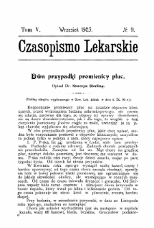 Czasopismo Lekarskie R.V, z.9 (1903)