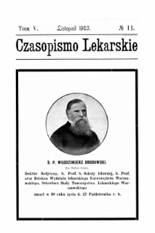 Czasopismo Lekarskie R.V, z.11 (1903)