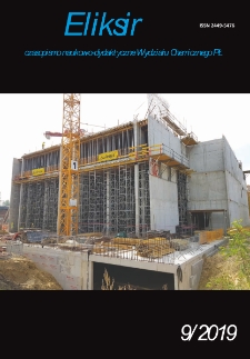 Eliksir : czasopismo naukowo-dydaktyczne Wydziału Chemicznego Politechniki Łódzkiej Nr 9 (2019)