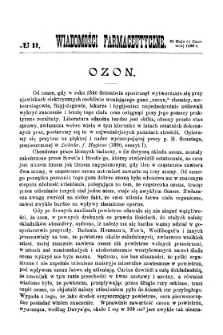 Wiadomości Farmaceutyczne R.XVII, z.11 (1890)