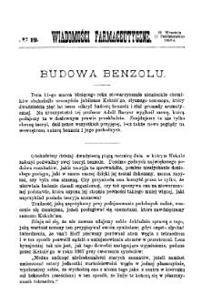 Wiadomości Farmaceutyczne R.XVII, z.19 (1890)