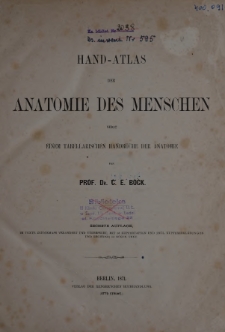 Hand-Atlas der anatomie des menschen
