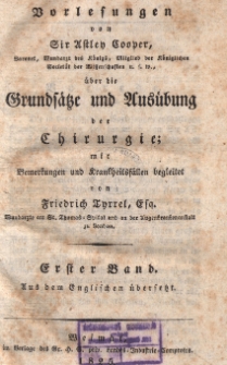 Grundfabe und wusubung der chirurgie