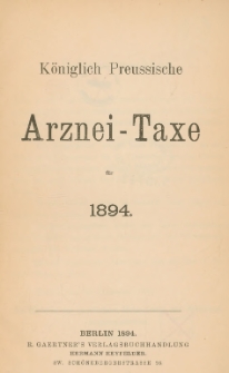 Arznei-Taxe
