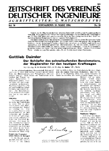 Zeitschrift des Vereines Deutscher Ingenieure R. 78, nr 10 (1934)