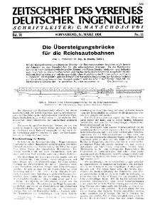 Zeitschrift des Vereines Deutscher Ingenieure R. 78, nr 11 (1934)