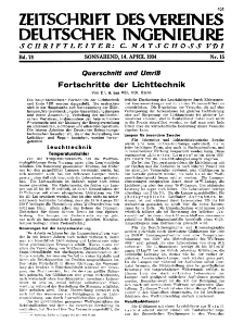 Zeitschrift des Vereines Deutscher Ingenieure R. 78, nr 15 (1934)