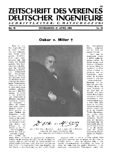 Zeitschrift des Vereines Deutscher Ingenieure R. 78, nr 16 (1934)