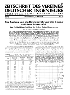 Zeitschrift des Vereines Deutscher Ingenieure R. 78, nr 18 (1934)