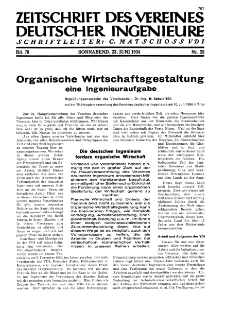 Zeitschrift des Vereines Deutscher Ingenieure R. 78, nr 25 (1934)
